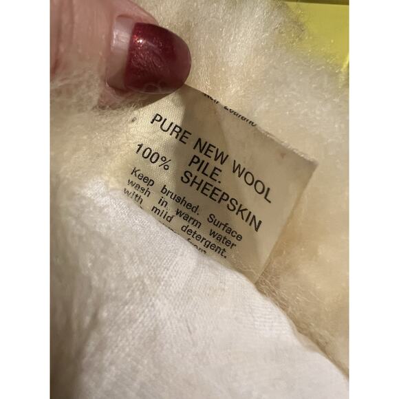 Sheepskin Dog plush Bag Handcrafted In New Zealand Sheep Wool Shearling 15x9” - Picture 8 of 13